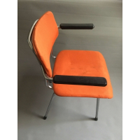 Vintage Gispen buisframestoel oranje
